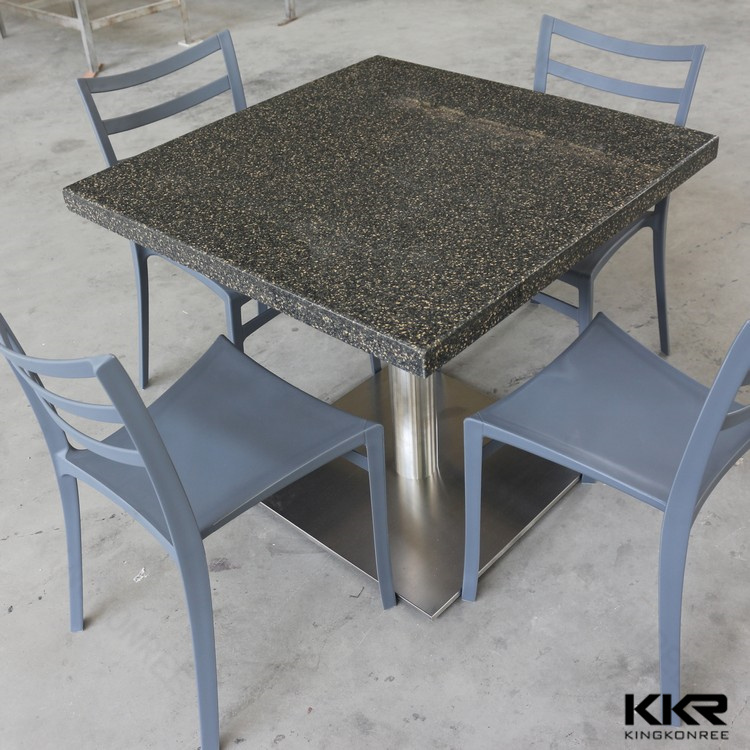 2017 Modern Square Marble Top Restaurant Dining Table