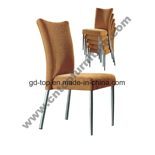 Stackable Hotel Chair/ Metal and Fabric