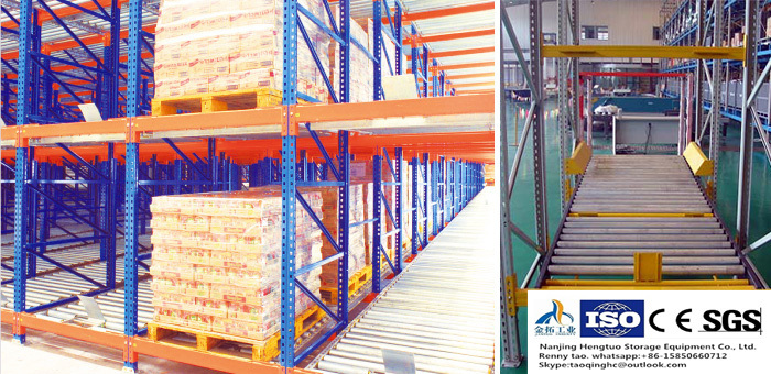 Q235 Steel Gravity Shelving for Warehouse Storage System