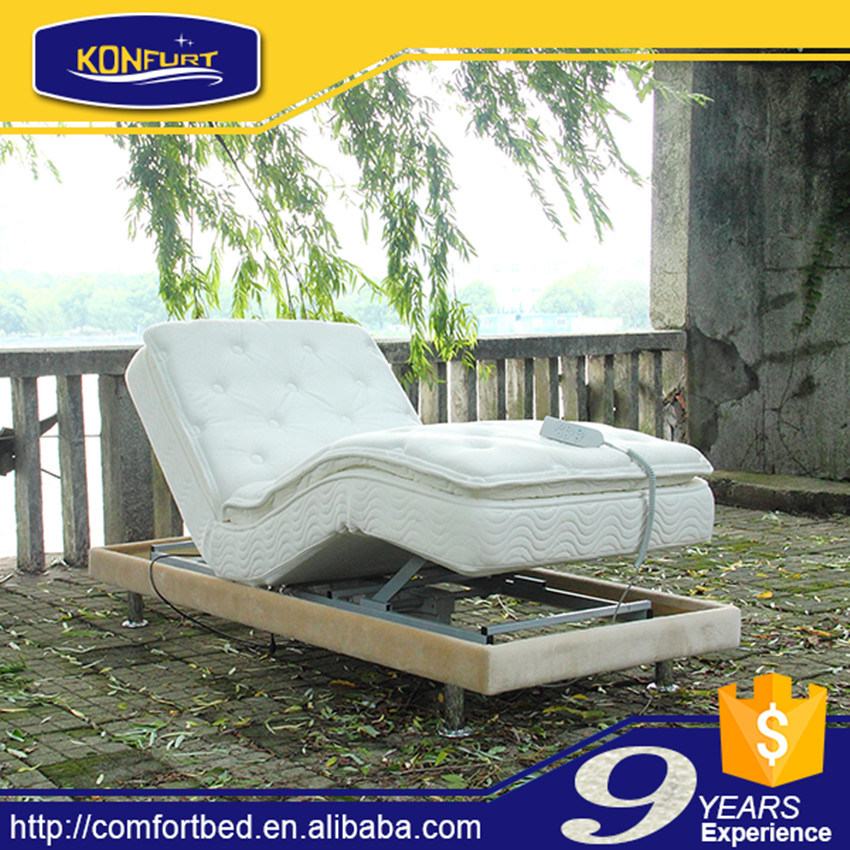 Comfort Furniture Outdoor Activities Electric Bed Adjustable Bed with Bed Skirt