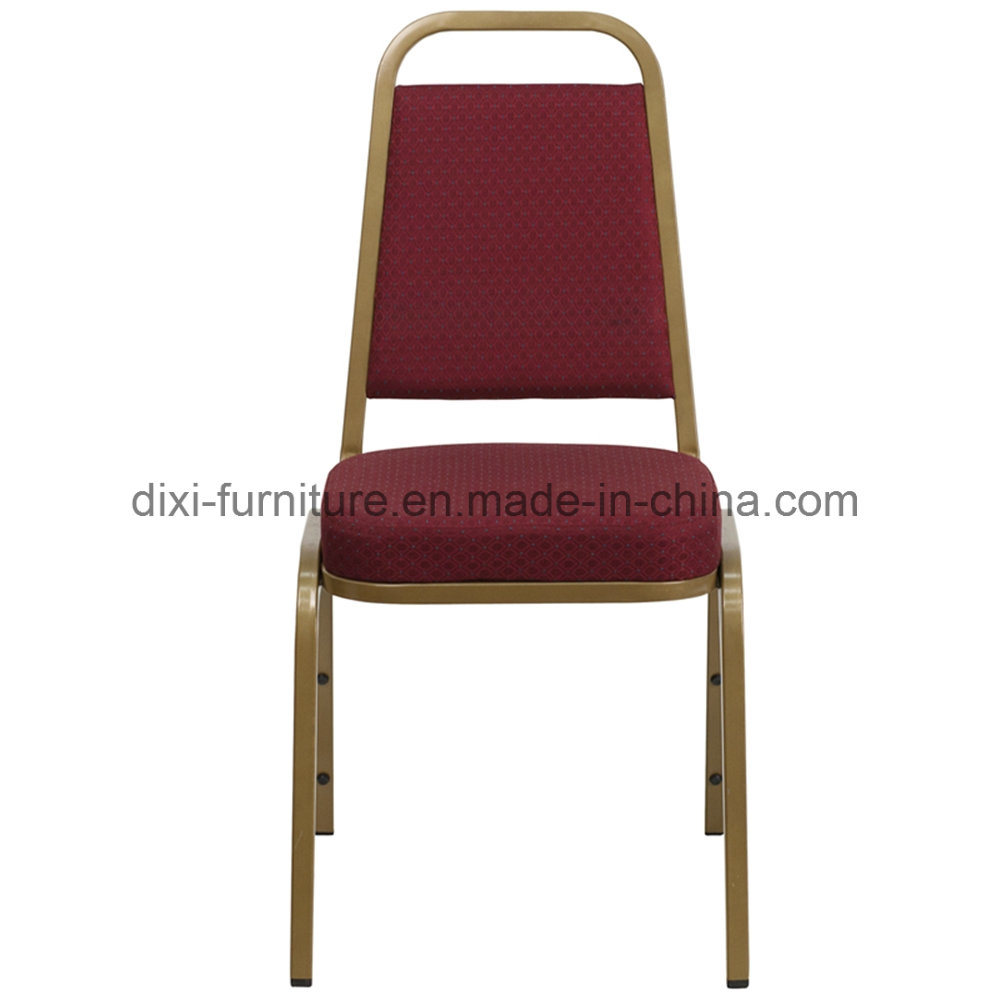 Restaurant Furniture Trapezoidal Back Stacking Banquet Chair with Colorful Fabric