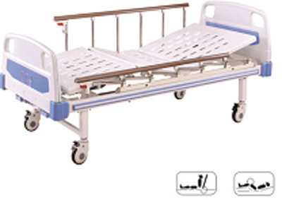 B-14 Movable Full-Fowler Hospital Furniture Patient Bed with ABS Headboards