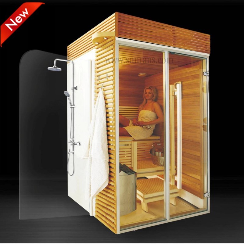 2015 New Design Wooden Far Infrared Steam Sauna Room (SR1K003)