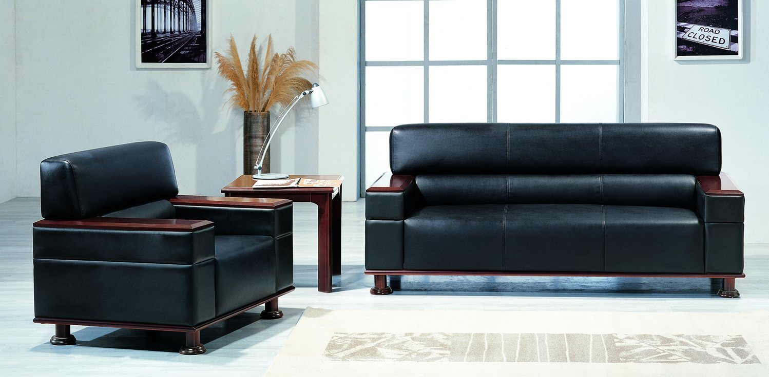 Leather Sofa Office Sofa (FEC E386)
