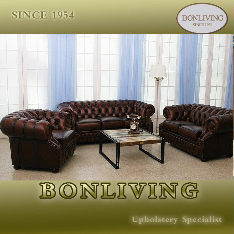 Top Selling Chesterfield Leather Sofa (CB318)