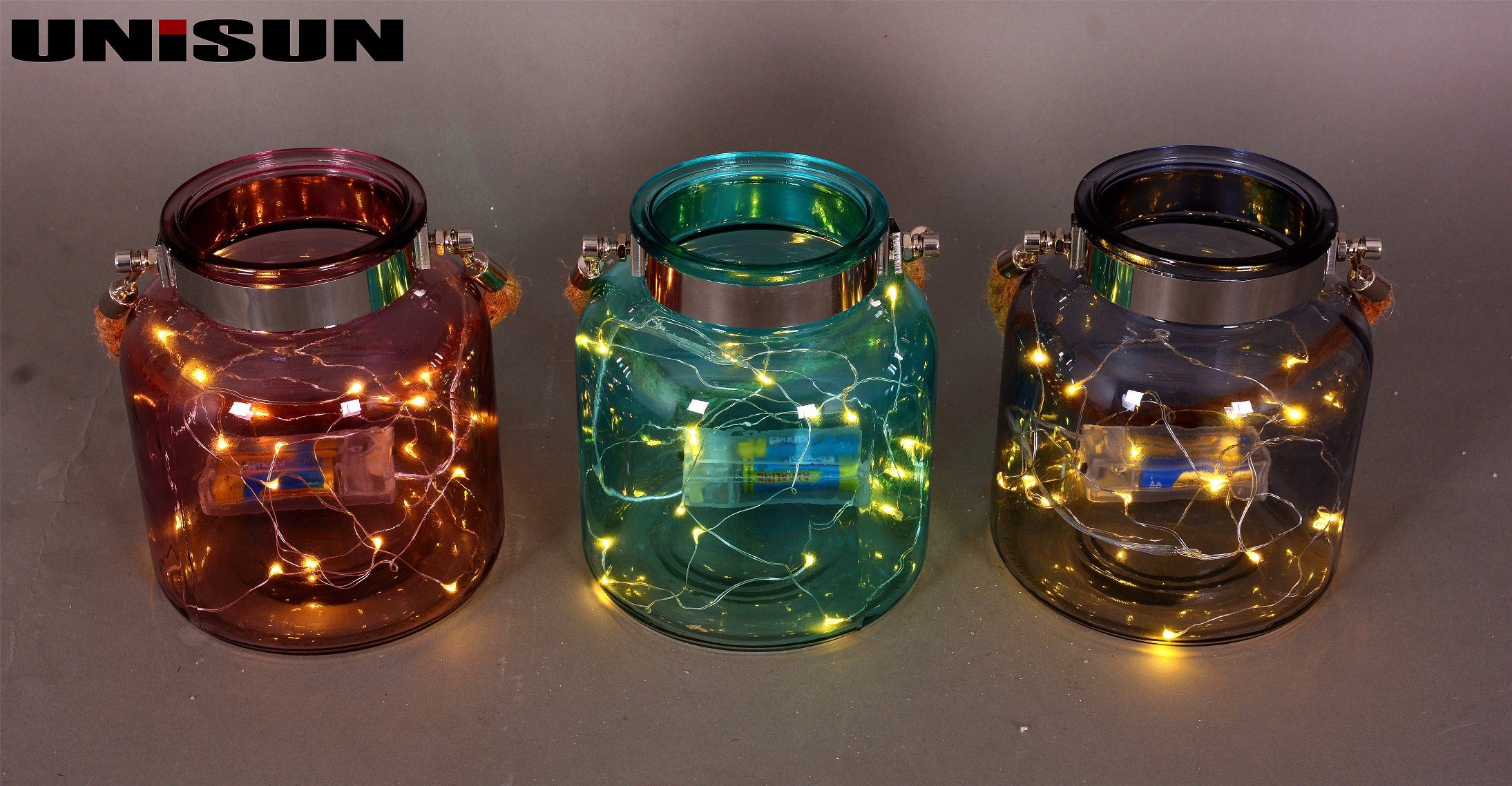 Furniture Decoration Light Glass Craft with Copper String LED Lighting (9103)