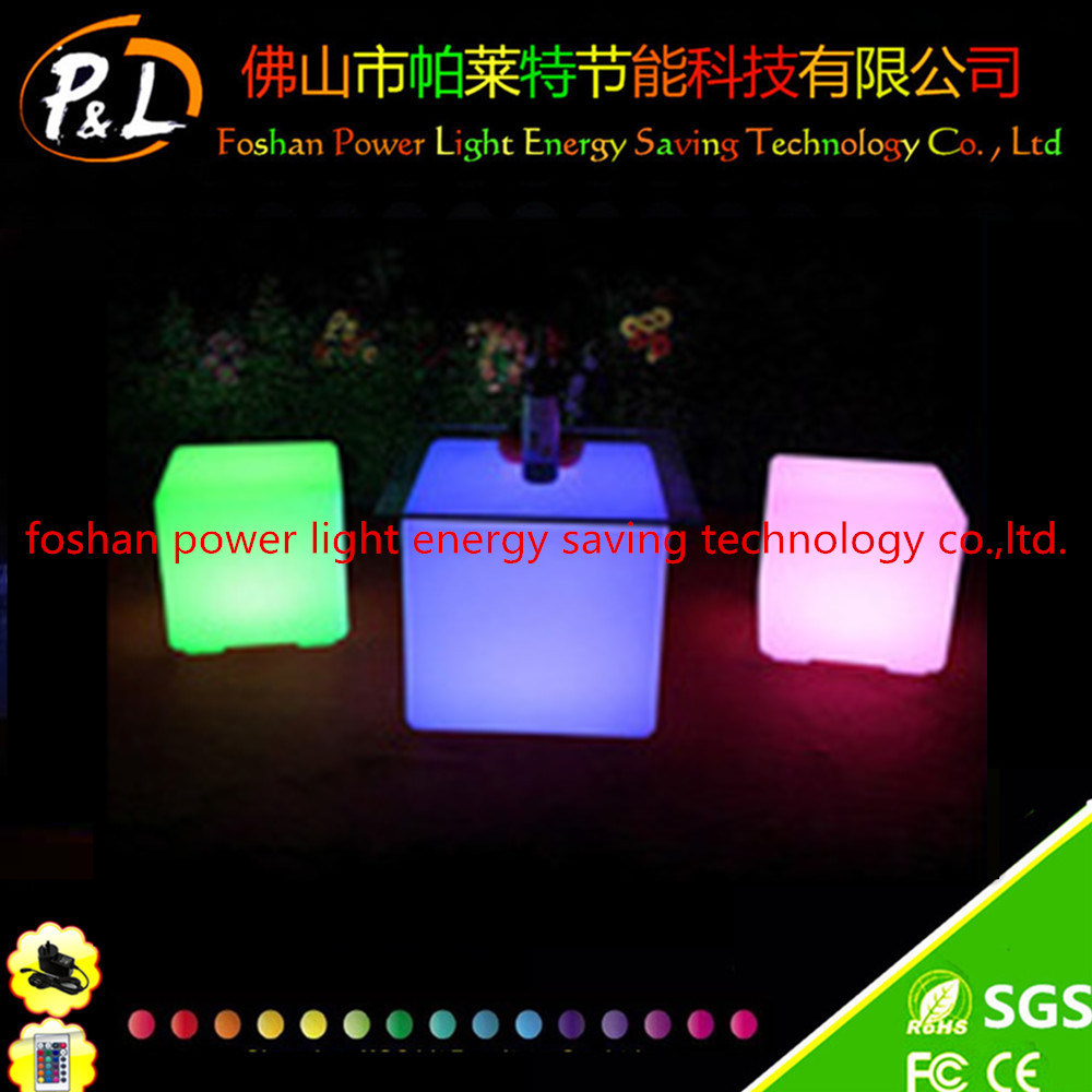 Waterproof Garden Solar Light RGB Glowing LED Lighting Cube