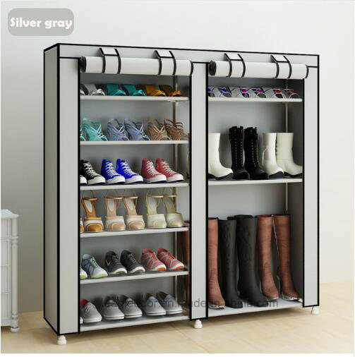 Shoe Cabinet Shoes Racks Storage Large Capacity Home Furniture DIY Simple Portable Shoe Rack (FS-03G)