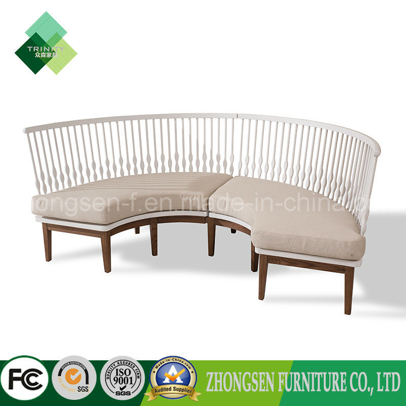 New Design Stainless Steel Armrest Fabric Sofa for Living Room
