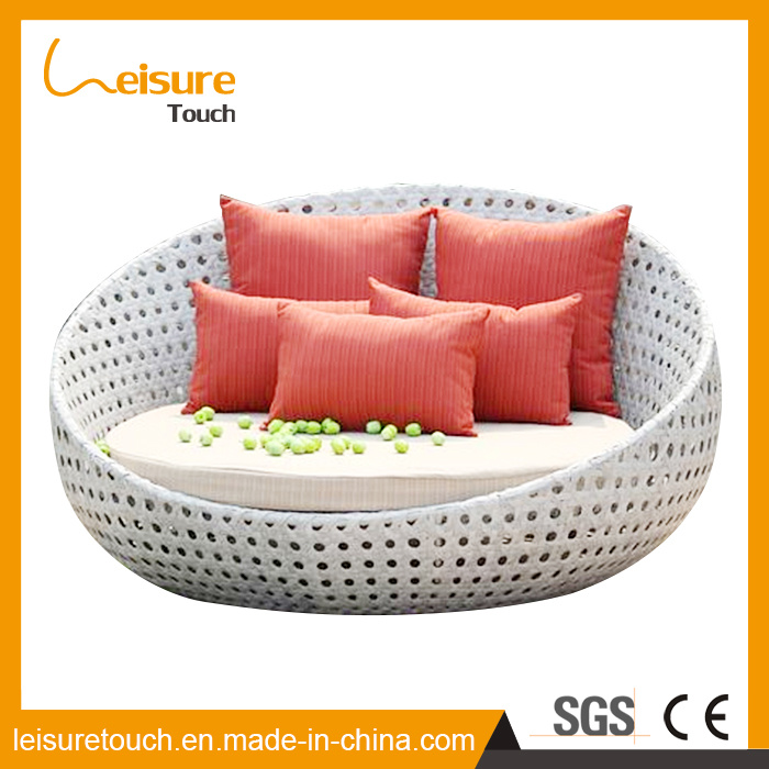 PE Rattan Lounge Beach Chairs Garden Outdoor Furniture Terrace Lying Sunbed Patio Wicker Daybed