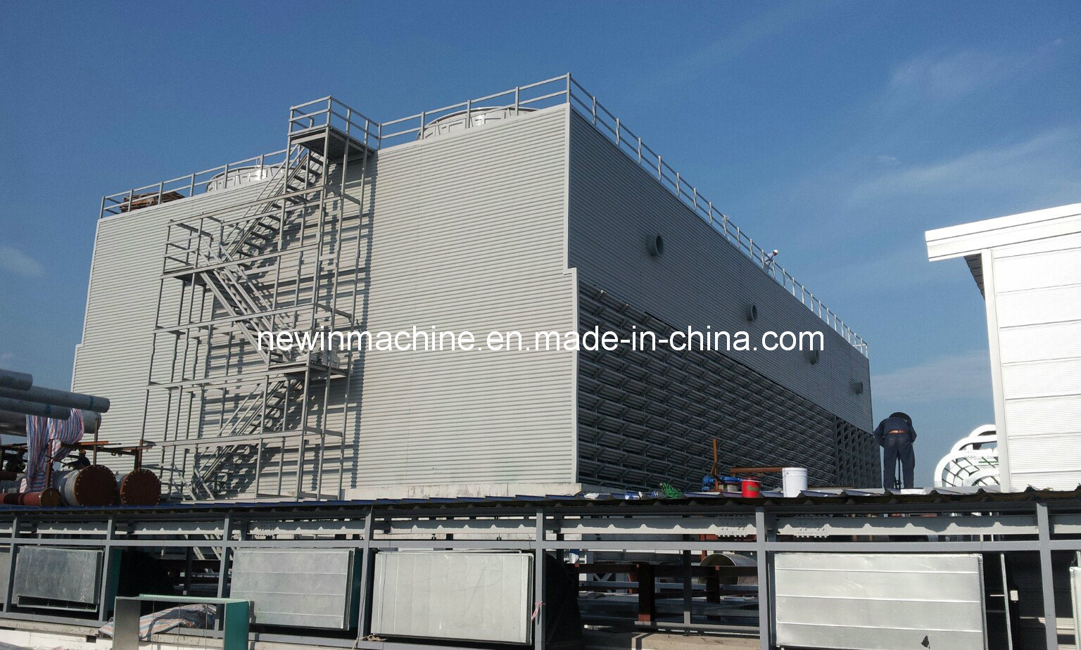 Industrial Concrete FRP Cooling Tower