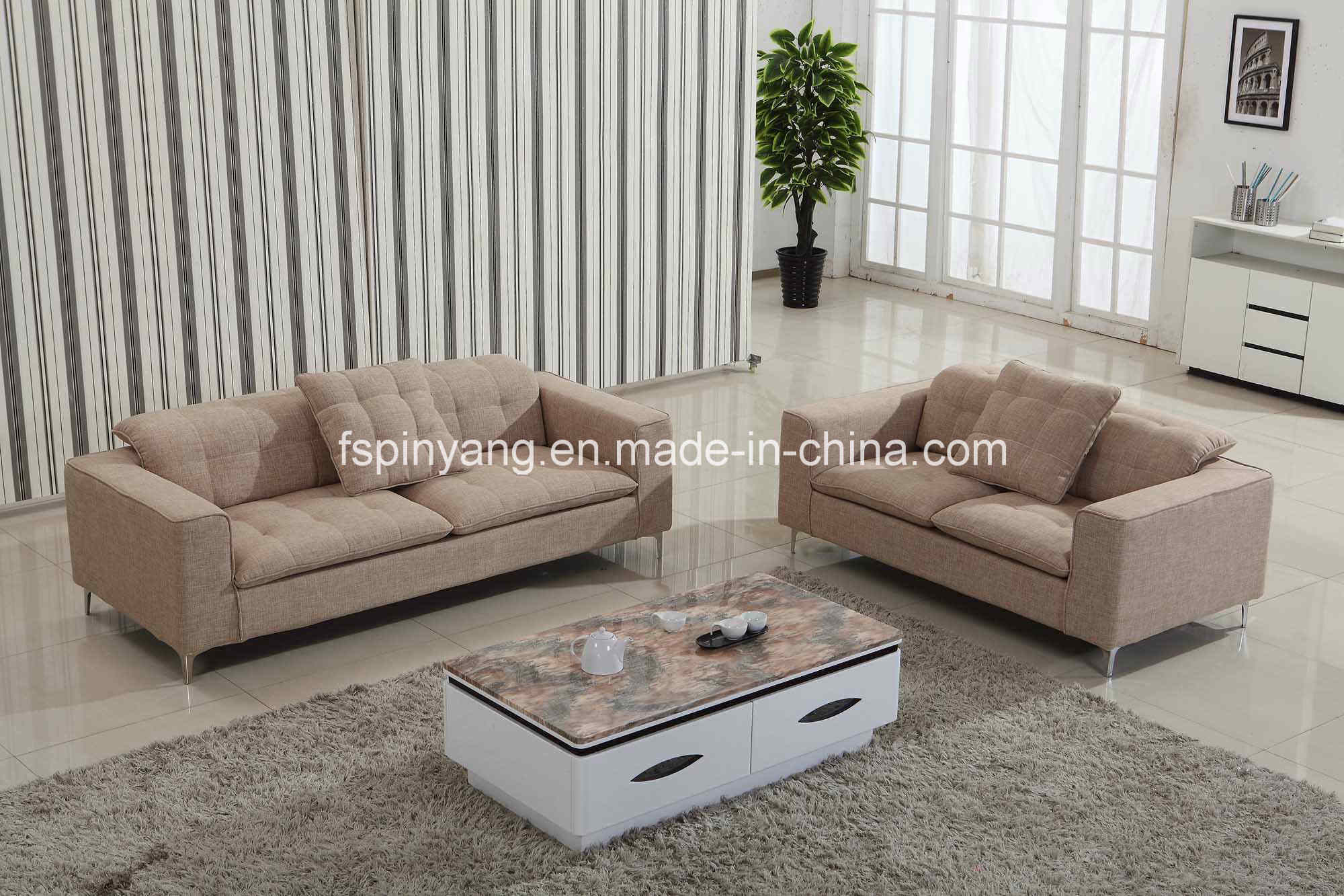 Pinyang New Design European Style 3 Seater Fabric Sofa Af1303