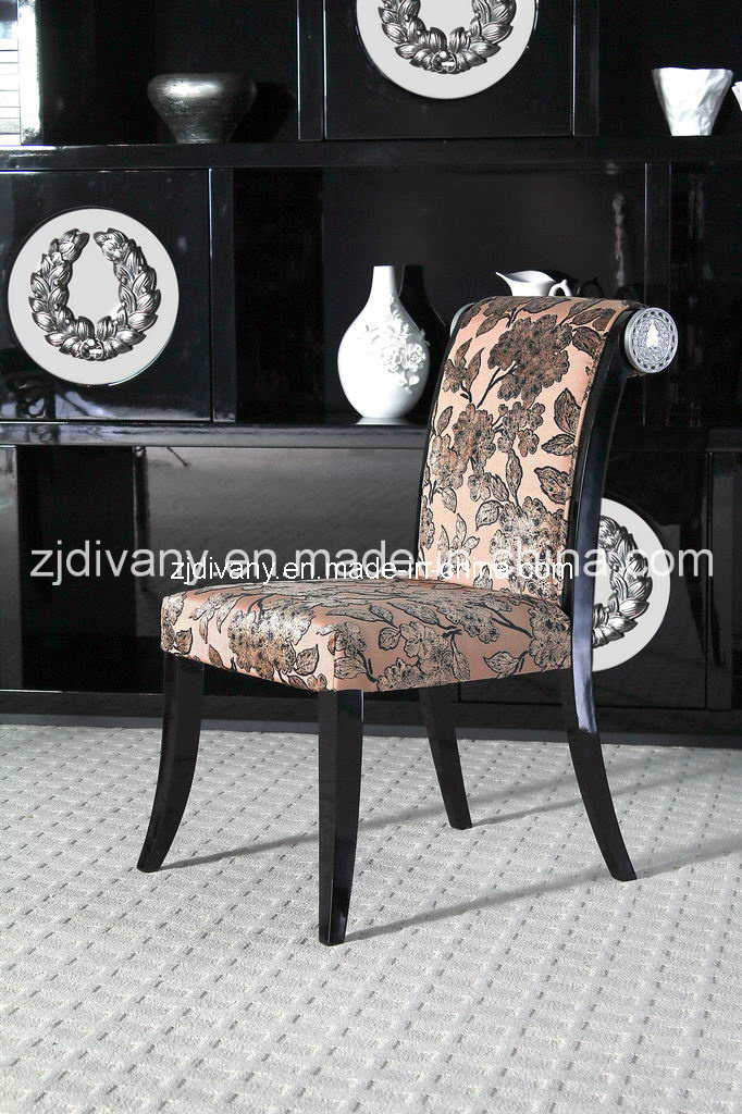 Neo-Classic Style Furniture Wooden Fabric Dining Chair (LS-309)