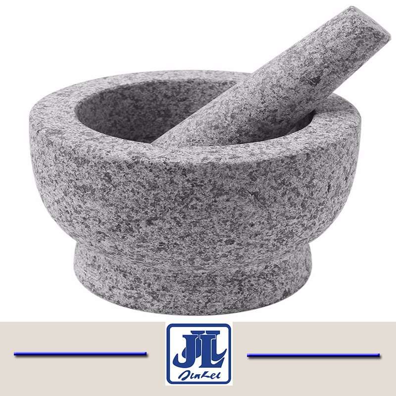Cheap Grey Granite Mortar and Pestle for Kitchen