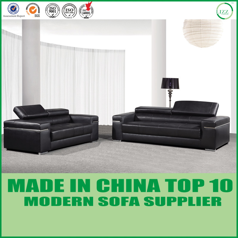 Modular Office Furniture Wooden Sofa with Genuine Leather