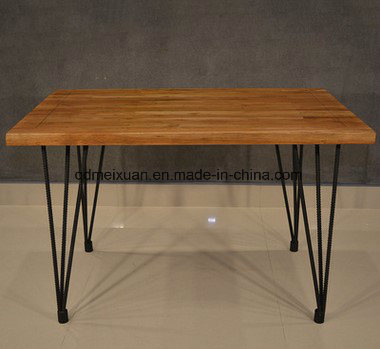 Small Square Table Customize The Milk Tea Shop Contracted Steel Wooden Table Table Manufacturers Selling Hotel (M-X3639)