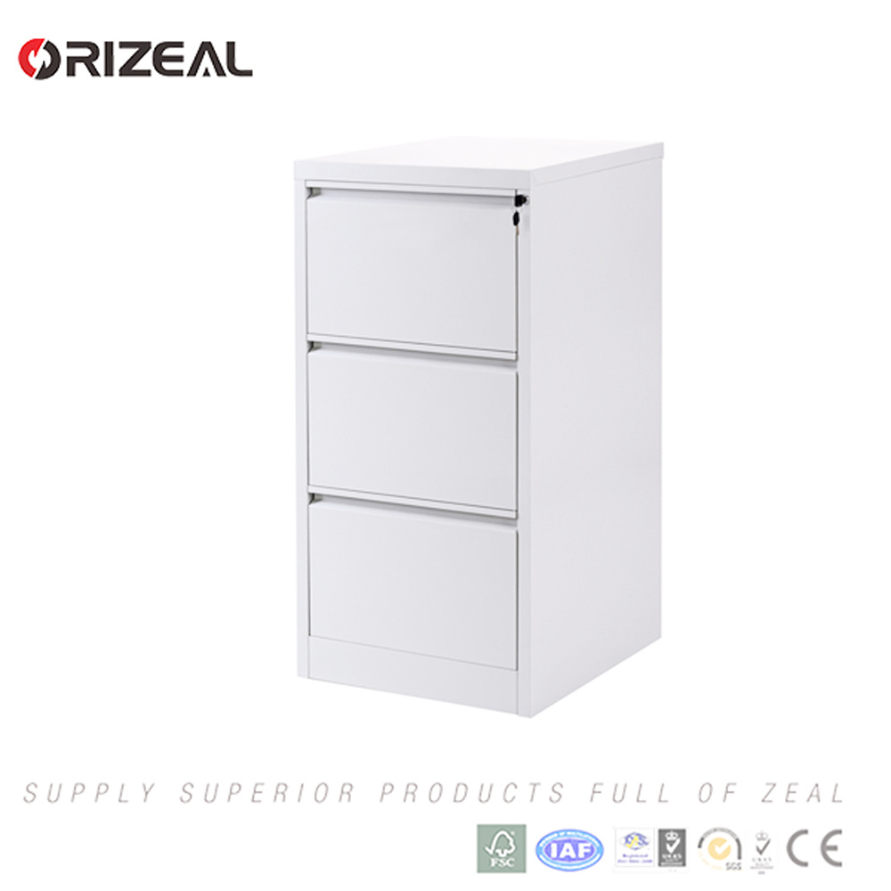 Orizeal 3 Drawer Filing Cabinet with Anti Tilted Lock (OZ-OSC024)