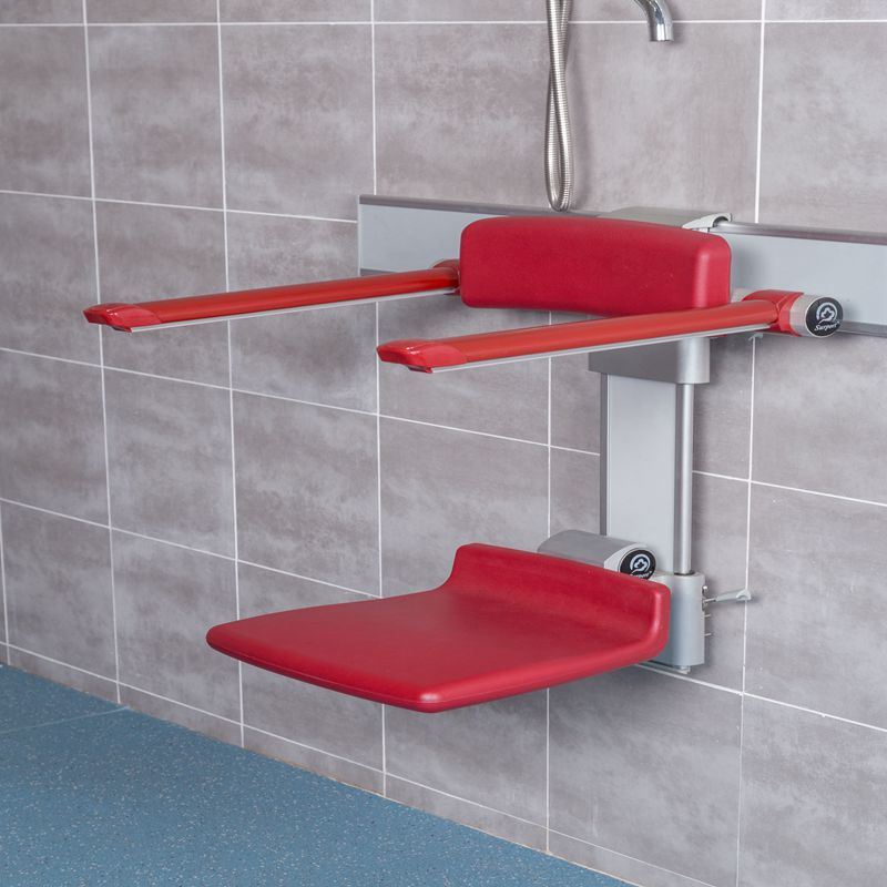 Rehabilitation Bathroom Aluminum Shower Bench Foldable Used in The Hospital
