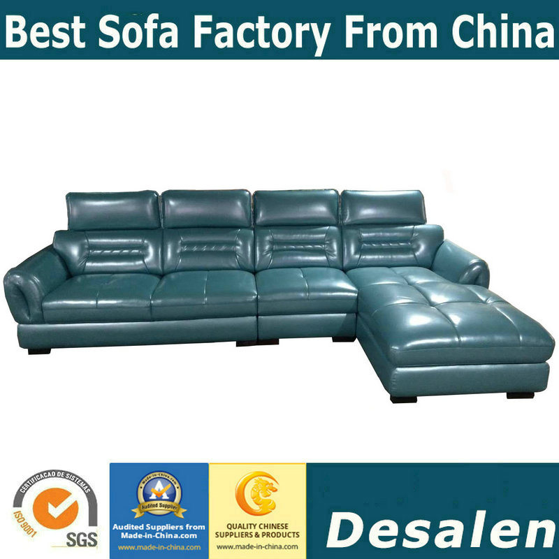 New Arrival Factory Wholesale Price Home Furniture Genuine Leather Sofa (A79)