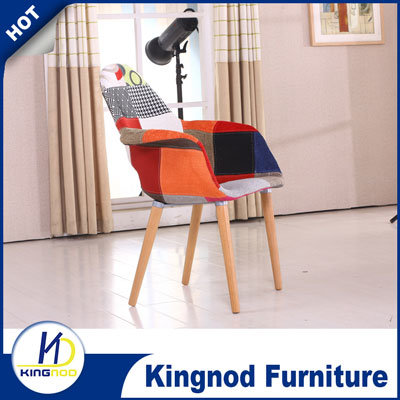 High Quality New Design Emes Cheap Stackable Comfortable Dsw Chair Plastic Chair with Wood Leg