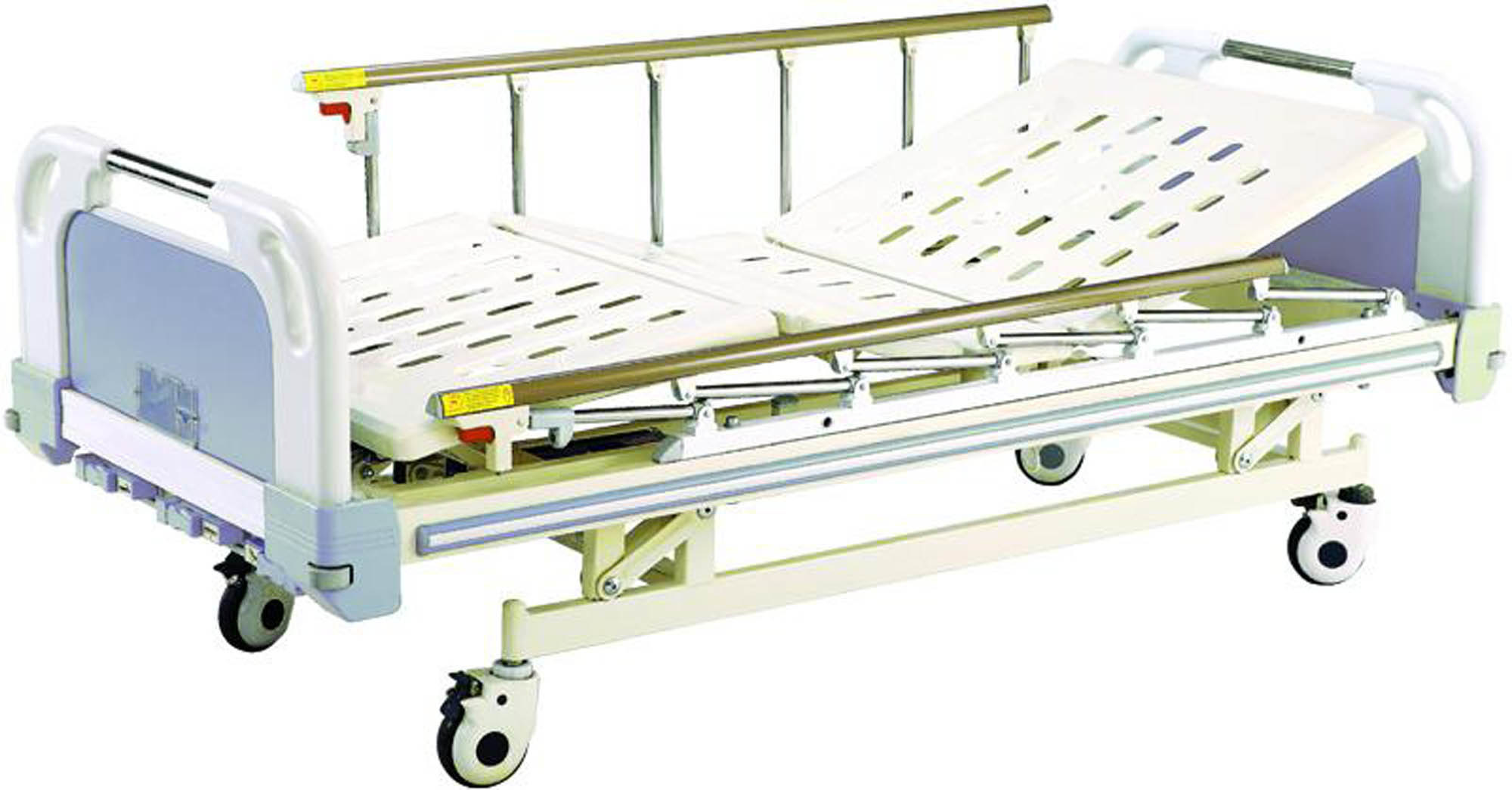 Three Function Manual Hospital Bed with ABS Headboards