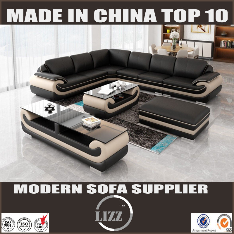 Miami L Shape Leather Sofa for Living Room