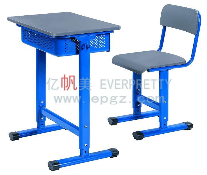 School Furniture Adjustable Single Student Desk and Chair