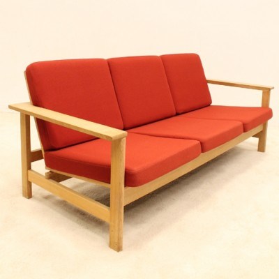 Soren Holst 2451# Three Seater Wooden Sofa