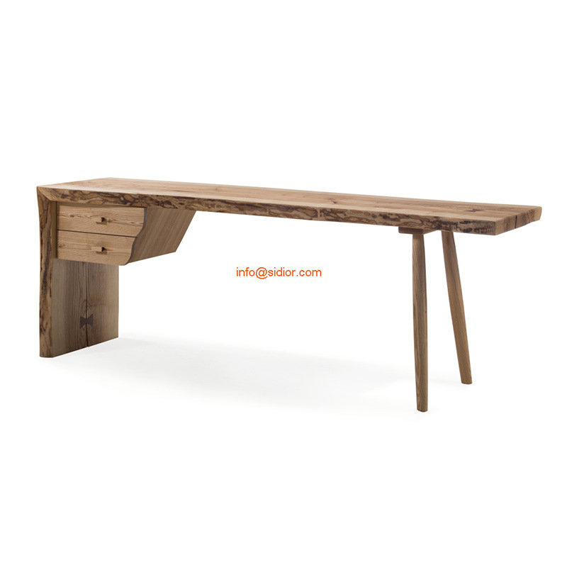 (SL-8001) Hotel Restaurant Home Public Furniture Solid Wood Writing Table Desk