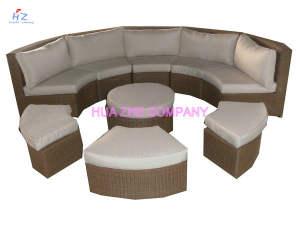 Hz-Bt45 Rio Patio Set Outdoor Patio Rattan Sofa Wicker Sectional Sofa Garden Furniture Set