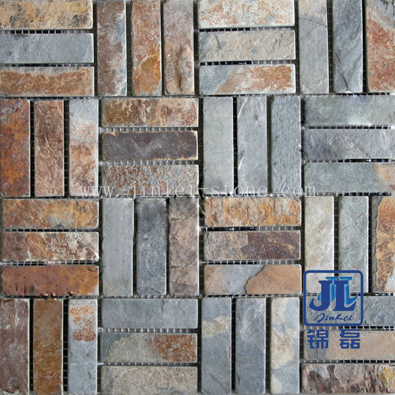 Nature Flooring Rusty Marble Stone Mosaic Tile Culture Slate