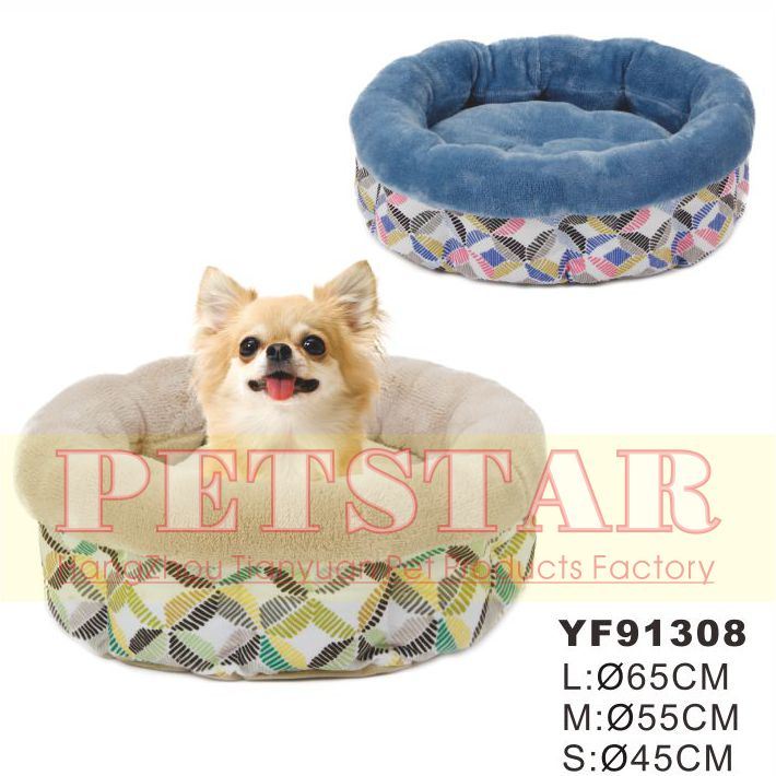 Fashion Windmill Pattern with Soft Plush Pet Beds Yf91308