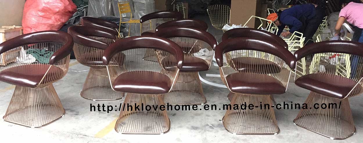 Classic Metal Leisure Outdoor Restaurant Furniture Wire Dining Chair
