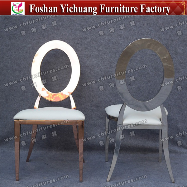 Yc-Ss28-03 Leather Cushion Stainless Steel Banquet Chair for Wedding