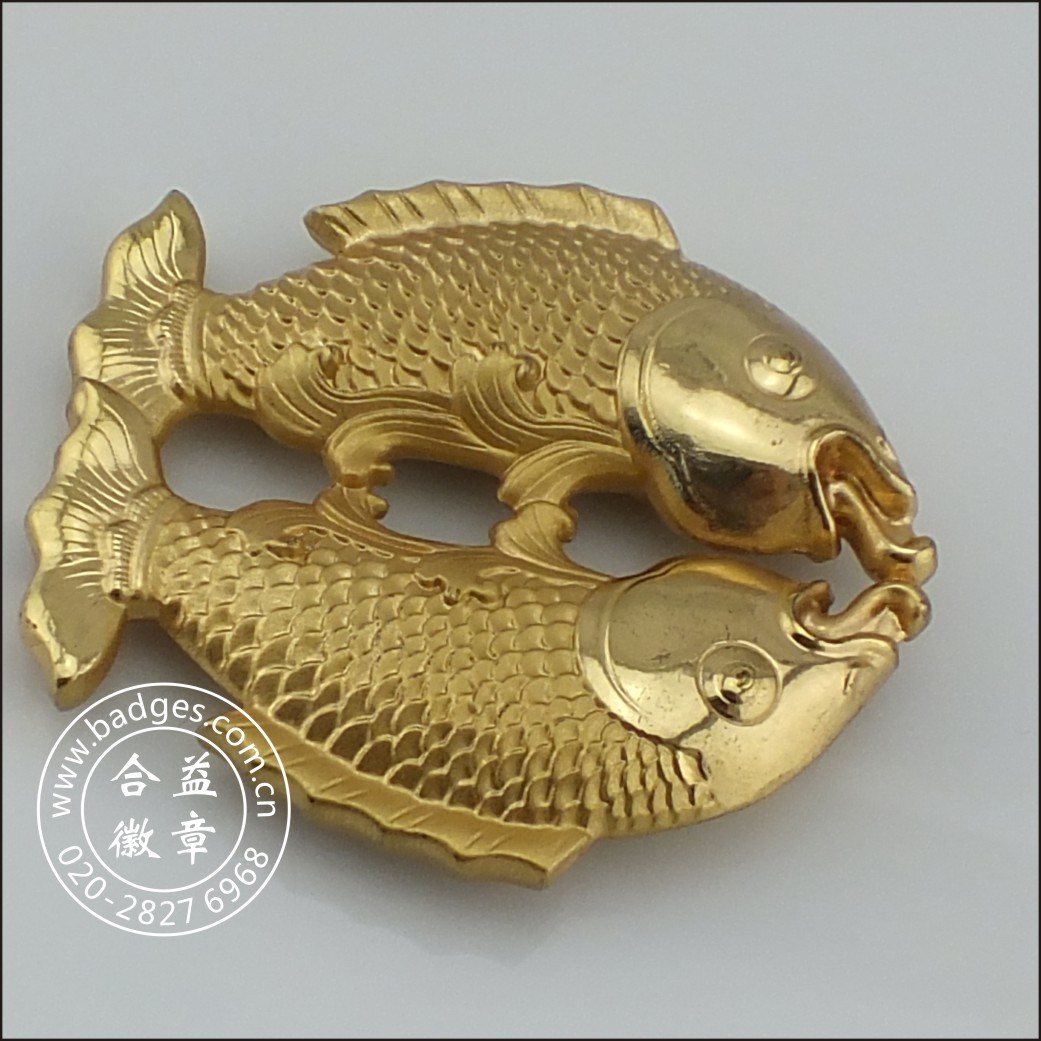 3D Pisces Gold Craft, Fish House Decoration (GZHY-HD-079)