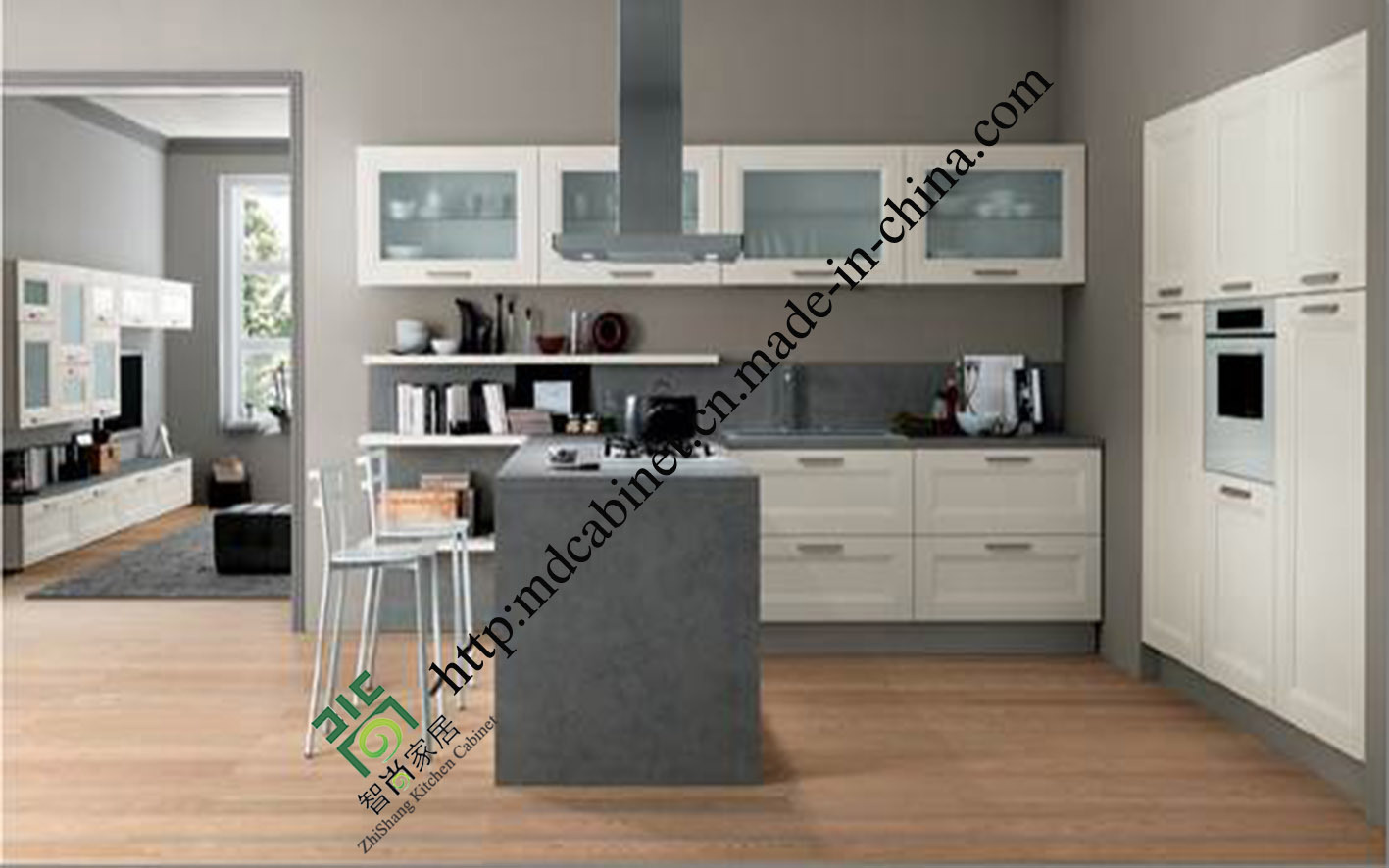 2016 New Design Classic PVC Kitchen Cabinet (zs-479)
