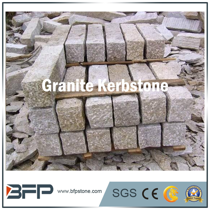 Bfp Stone Granite Yellow Kerbstone for Landscape or Garden