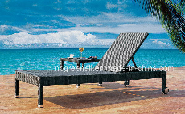 Wicker Aluminum Frame Outdoor Rattan Beach Lounge Leisure Chair