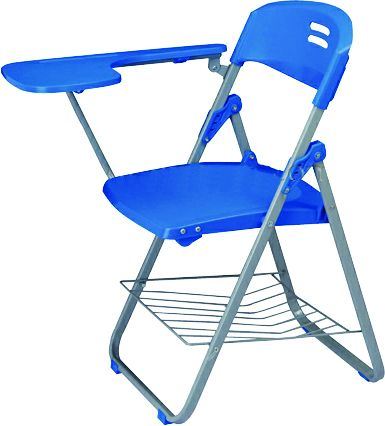 Cheap Foldable Plastic Training Chair, Writing Table/ Pad/ Tablet Chairs