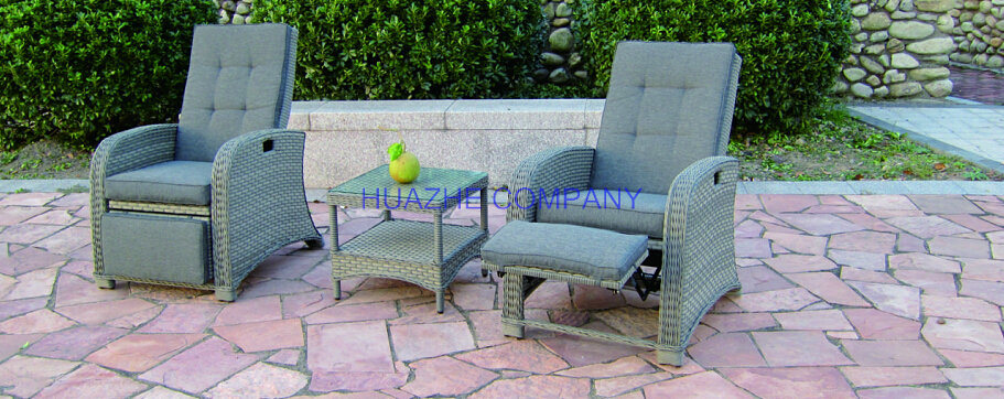 Wicker Sofa Outdoor Rattan Furniture Chair Table Wicker Furniture Rattan Furniture for Outdoor Furniture with Sofa Set (Hz-BT100)