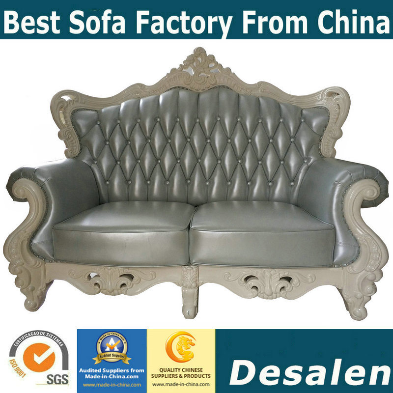 Best Quality Hotel Lobby Furniture Royal Style 1+2+3 Leather Sofa (169-3)