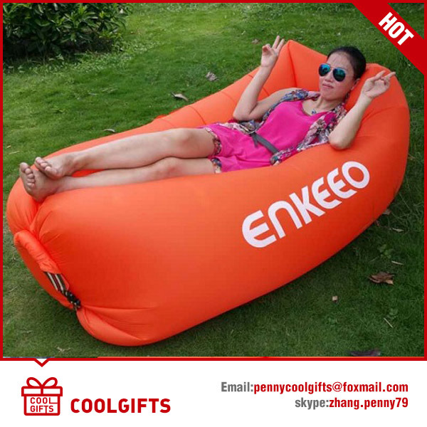 2016 Fashion Inflatable Single Layer TPU Lazy Air Hangout Sleeping Sofa