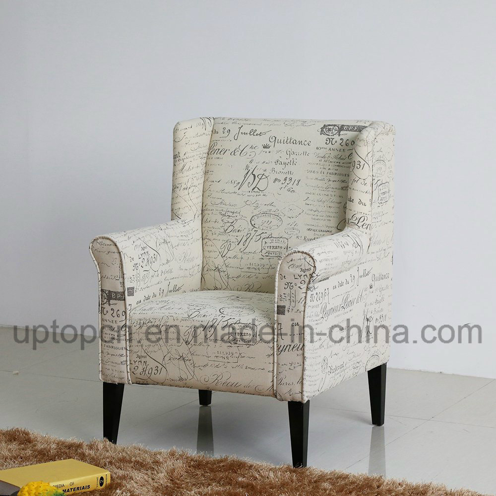 Living Room Furniture with Armrest and Special Letter Printed on Upholstery (SP-HC445)
