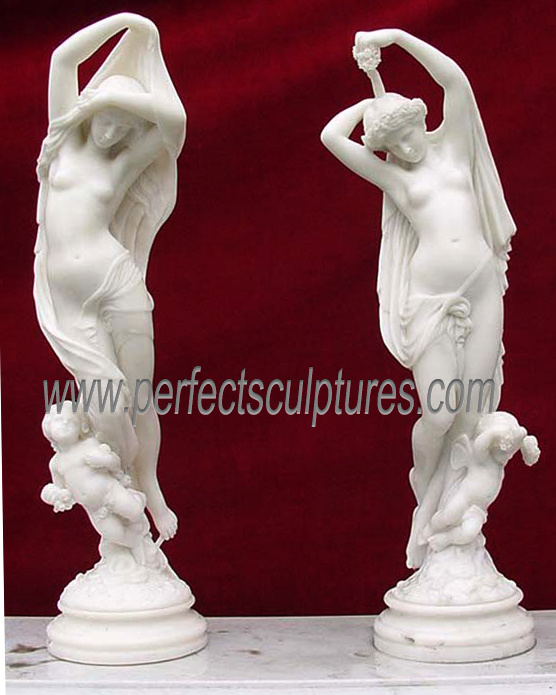 Carved Marble Statue Stone Carving Sculpture Figurine for Garden Decoration (SY-X1449)