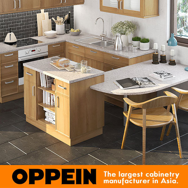 Oppein American Style Classic Wood Grain Kitchen Cabinets (OP16-HPL07)