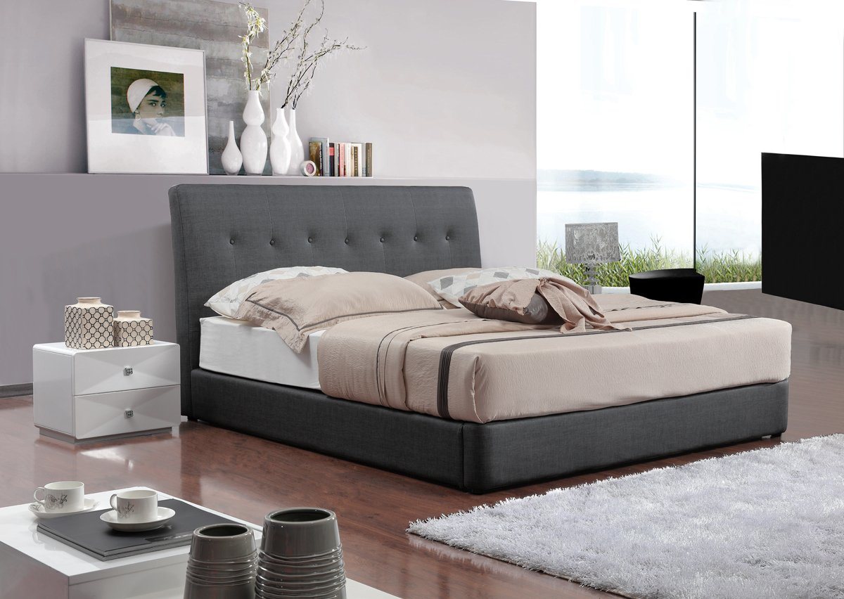 Contemporary Style Half Italian Leather Soft Bed (SBT-26)