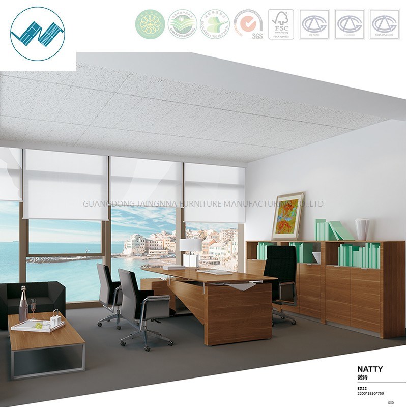 Modern Office Furniture L-Shape Office Desk Melamine Computer Desk (Natty-ED22)