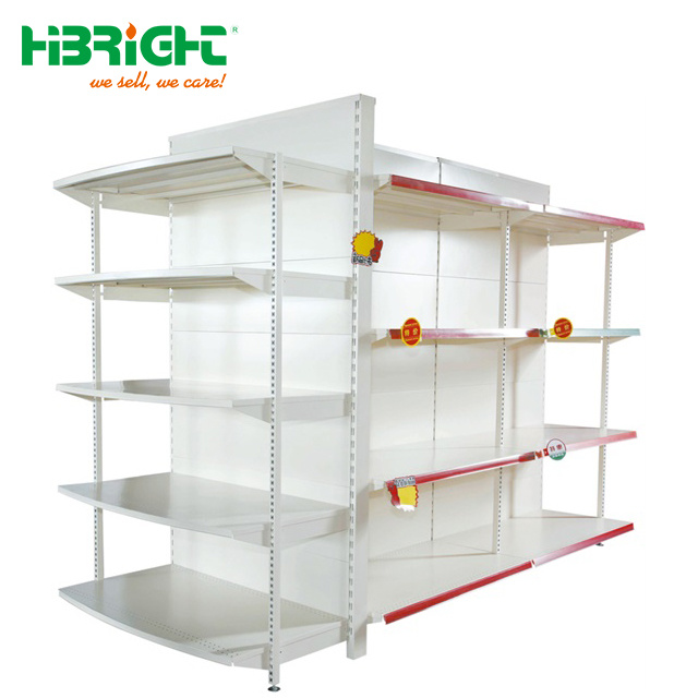 High Quality Single Double Sided Luxury Back Panel Supermarket Shelf