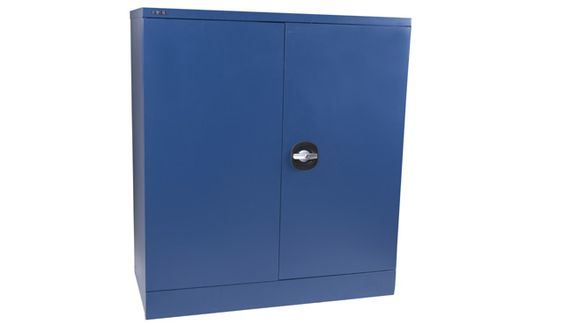 Blue Half Height Metal Door with One Shelf Storage Filing Cupboard/Cabinet