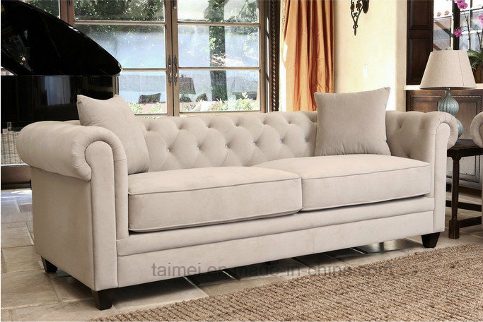 Luxury Classic Neoclassic Fabric Sofa